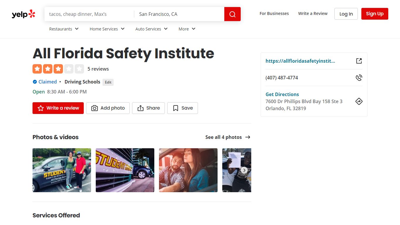 ALL FLORIDA SAFETY INSTITUTE - Driving Schools - Yelp